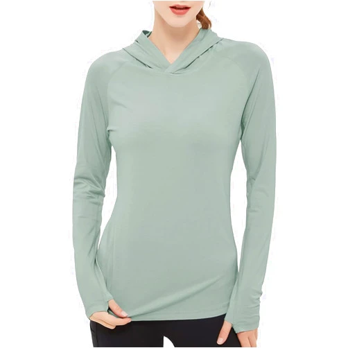 Netdraw Women's Ultra-Soft Bamboo Viscose Hoodie UPF 50+ Sun Protection Long Sleeve Shirt