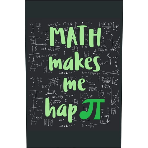 When Math Vibes Publishing Math me hace happi: Diario de 6x9 para hábitos diarios, diario, cuaderno, planes, libro de registro (matemáticas, matemático, maestro, pi) (Spanish Edition)