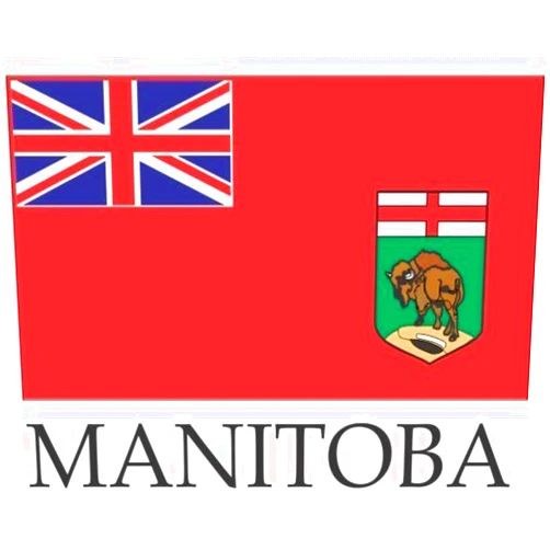 FNG Iron on Sew on Badges Flag Embroidered Iron on Sew on Badges Patches - Canada (1-Pack, Country: Manitoba)