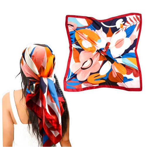 NZKNP Silk Like Head Scarf,Head Scarf for Women,Hair Scarf for Women,Bandanas for Women,Head Scarf Wraps
