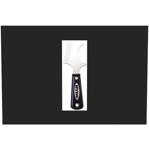 Hyde 7 in. L x 2-1/2 in. W Stainless Steel Brush and Roller Cleaners Black