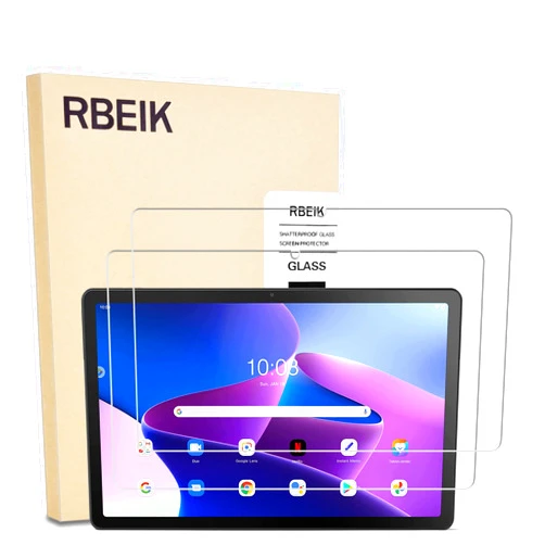 RBEIK [2 PACK 9H Hardness Anti-Scratch Anti-Fingerprint Glass Easy-Install Screen Protector Tempered Glass for Lenovo Tab M10 Plus 3rd Gen 10.6 inch Tablet