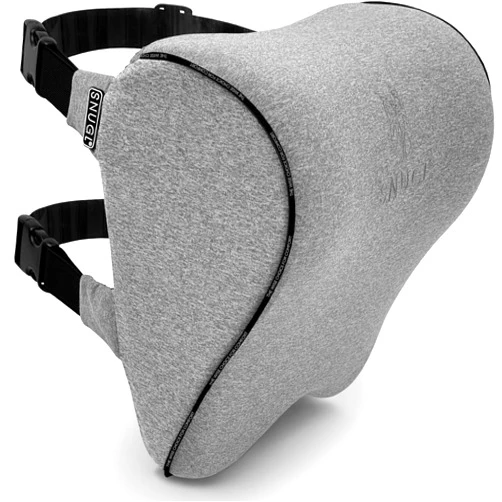 SNUGL Car Headrest Pillow | Memory Foam Car Neck Pillow - Car Seat Head Support with Two Adjustable Straps & Removable Cover, Head Rest Pillow for Car with Ergonomic Design, Travel Neck Pillow for Car