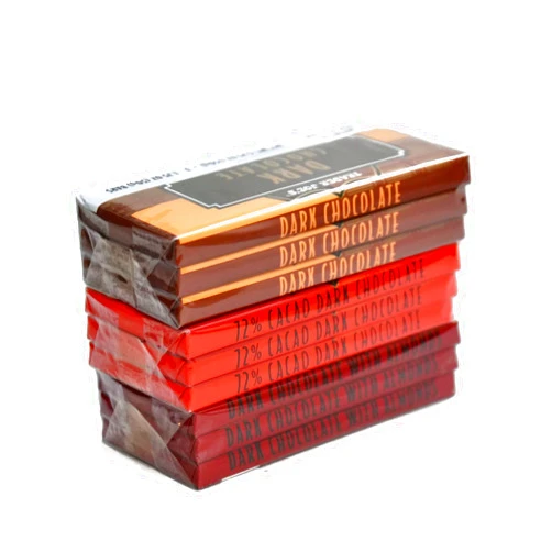 TJ's Trader Joe's Belgian Dark Chocolate Bars 3 Variety Pack - Total 9 Bars, 1.7 ounces