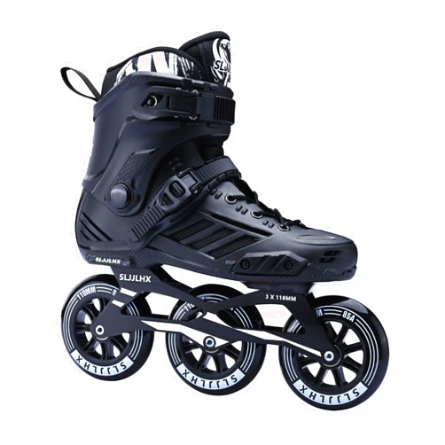 SLJJLHX 3 Wheels Inline Skates for Men Women, Professional Roller Skates for Male Female,High Performance Adult Speed Skates with 110MM Wheels
