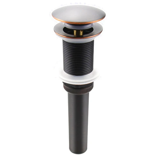 ALLWIN-HOUSEWARE W Oil Rubbed Bronze Pop UP Sink Drain, Vanity Bathroom Vessel Lavatory Faucet Drain Stopper, ORB without Overflow