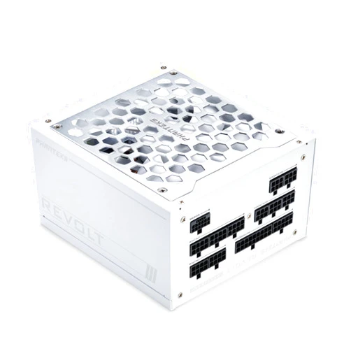 Phanteks (PH-P1000PR_WT01C) Revolt 1000W 80PLUS Platinum, ATX 3.0, PCIe 5.0, Fully Modular, Cable-Less, Power Supply Unit Only (Cables Sold Separately), White