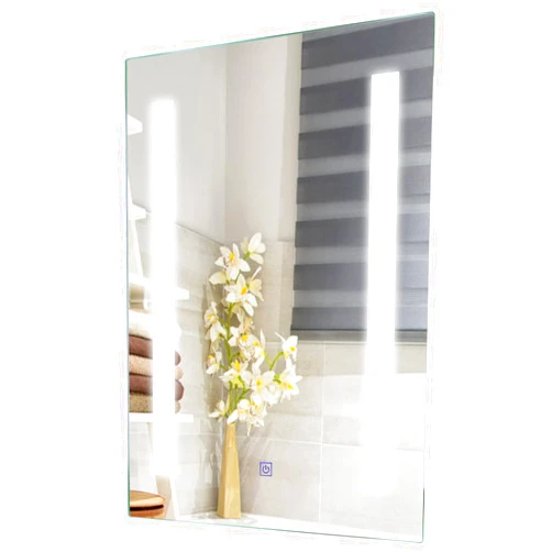 Tangkula LED Bathroom Mirror, Wall-Mounted Makeup Vanity Mirror W/Smart Touch Button, Dimming Function & 3 Colors Temperature, Perfect for Bathroom, Dressing Room, 27.5” x 20”