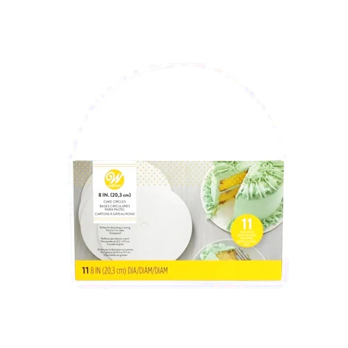 Wilton 8 Round Cake Boards, 11pk, White-Wilton-2104-1162