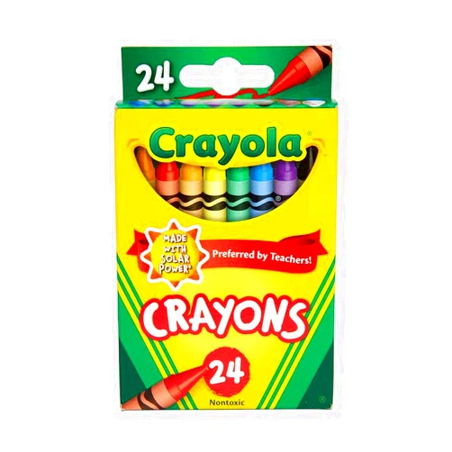 975 Supply 1 pack Crayons, Classic Colors, Crayons For Kids, School Crayons, Assorted Colors - 24 Crayons Per Box - 1 Box