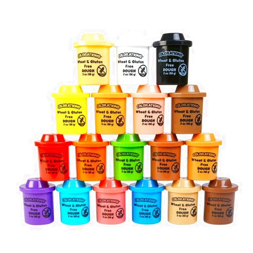 Colorations Wheat & Gluten Free Variety Pack, 18 Colors, 2oz Each | Non-Toxic, Play Dough, Bulk Set, Sensory Kit, Party Favors, Classroom Pack