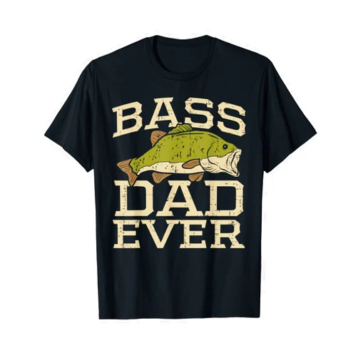 BoredKoalas Fathers Day Shirts Gifts For Dad 2021 Bass Dad Ever Fishing Fish Fisherman Fathers Day Dad Gift T-Shirt