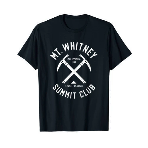 Summit Club Apparel Mt Whitney Summit Club | I climbed Mount Whitney T-Shirt