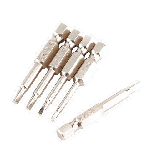 Tgoon bit set 10×7×1 5pcs 50mm 1 4 hex shank screwdriver bits 1.8 2.0 2.3 2.7 3.0 strong magnetism