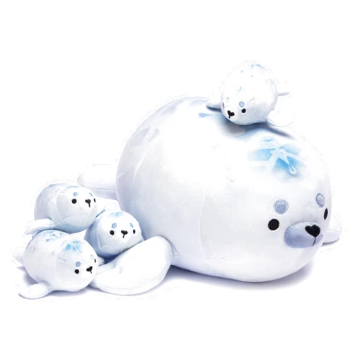 IKASA Mommy Seal Stuffed Animal Mom and Baby Plush Toy, Cute 16