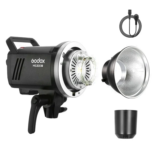 Godox MS300-V Studio Flash (New Update Version of MS300), Compact 300W 2.4G Wireless X System GN58 5600K Monolight with Bowens Mount, 0.1-1.3s Recycle Time, Small and Portable - 110V