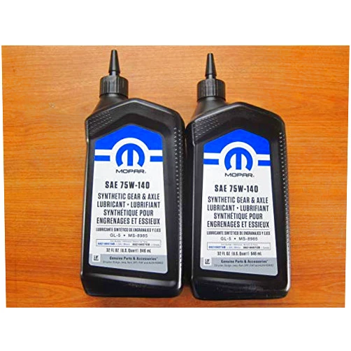 Mopar Two Quarts SAE 75W-140 Synthetic Gear & Axle Lubricant New OEM