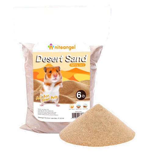 Niteangel Hamster Desert Bath Sand | No-Dust Bath or Potty Litter Sand for Hamster Chinchillas Gerbil Mice Degu or Other Small Pets
