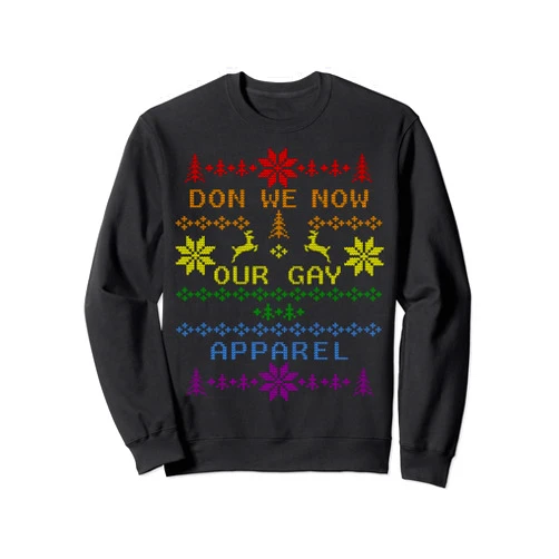 Pride T-shirts by TeeCreations LGBTQ Gay Pride Ugly Christmas Sweater Party Shirt Sweatshirt