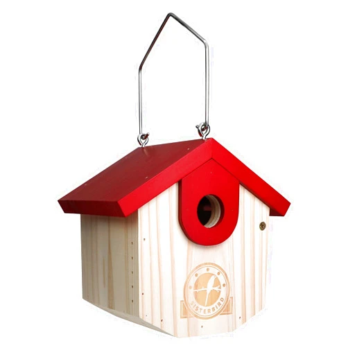 SISTERBIRD Wren Bird Houses for Outside Cedar Hanging Birdhouses for Outdoors 1-1/8