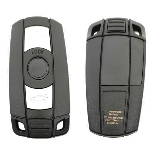 Jokmoest 3 Buttons Replacement Key Fob Cover Case Fit for BMW 1 3 5 Series 325i 328i 335i E90 E92 E93 X1 X3 X5 Z4 Keyless Entry Remote Control Key Fob Shell