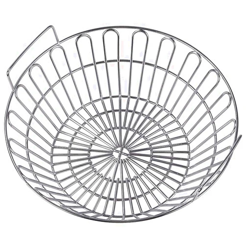SELEWARE Stainless Steel 304 Charcoal Basket Lump Charcoal Ash Basket, 14'' Grill Baskets for Classic Joe Large Big Green Egg, Primo Kamado