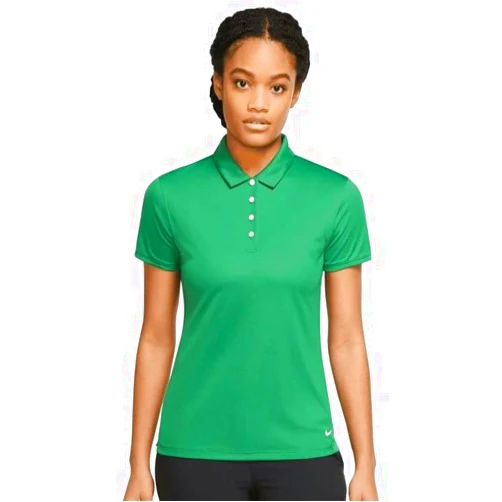 Nike Women's Dri-Fit Short Sleeve Victory Polo Spring Green, Small