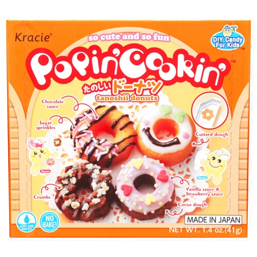 Kracie Popin' Cookin' DIY Candy Donuts Kit, No Bake, 1.4 Ounces (Pack Of 1)