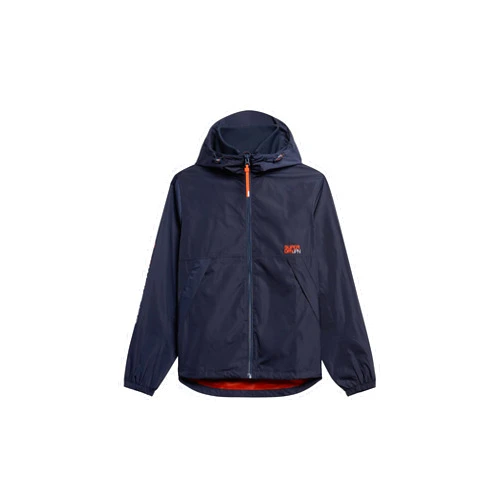 Superdry Men's Hooded Windbreaker Jacket, Blue