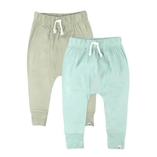 HonestBaby Multipack Honest Pants Joggers Pull on 100% Organic Cotton for Infant Baby and Toddler, Boys, Girls, Unisex