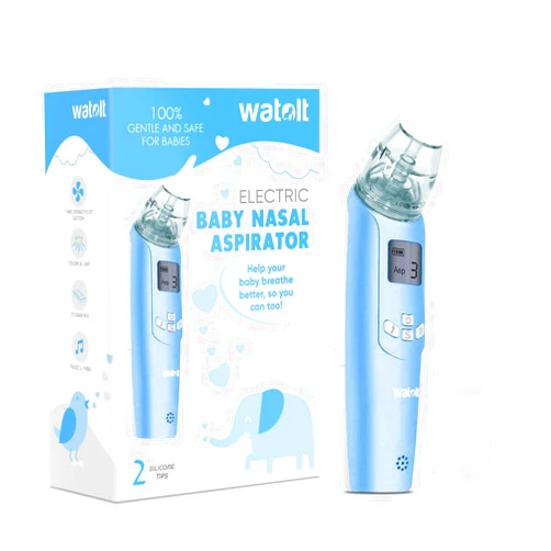 Watolt Baby Nasal Aspirator - Electric Nose Suction for Baby - Automatic Booger Sucker for Infants - Battery Powered Snot Mucus Remover for Kids Toddlers