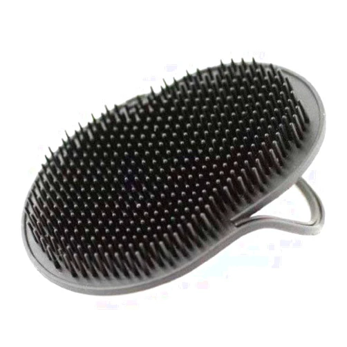 G.B.S Pocket Palm Brush Portable Comb Massager for Pet Hairs, Black, Pack of 2