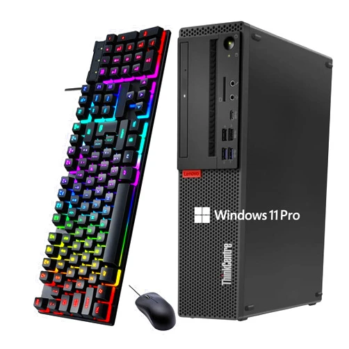 Lenovo ThinkCentre M720S SFF Desktop PC, Intel i5-8500, 16GB RAM, 512GB SSD, WiFi, Keyboard & Mouse, Windows11 Pro (Renewed)