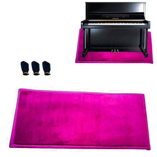 TOP1US Sound Proof Rug Carpet for Upright Piano,Piano Sound Insulation Pad with 3 Piano Pedal Cover,Piano Carpet Protector/Acoustic Pads/Sound Dampening Carpet/Sound-Absorbing Sponge(160 * 70 cm, H)