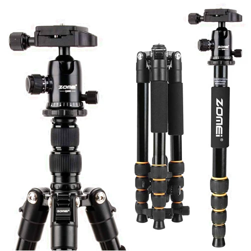 YESSBON ZOMEI Aluminum Portable Tripod with Ball Head Heavy Duty Lightweight Professional Compact Travel for Nikon Canon Sony All DSLR and Digital Camera
