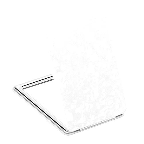 Wadoaf Portable Handheld Mirror. This Double-Sided Magnifying mini Makeup Mirror for Travel can be Placed in the Pocket of a Handbag and is Suitable for Daily, Work and Business Occasions（White）