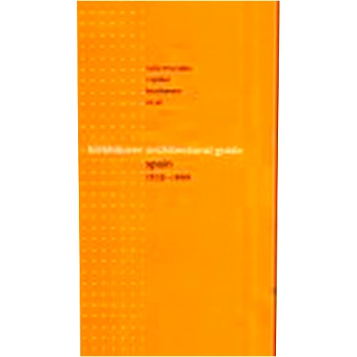 By Ignasi e de Sola-Morales (Author) Birkhäuser Architectural Guide Spain by Buchanan (1998-01-01)