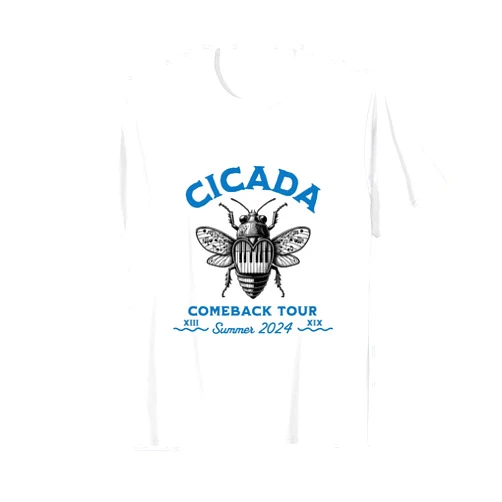 Summer Serenade Nature Apparel Musical Cicada Comeback Tour Summer 2024 Tee T-Shirt