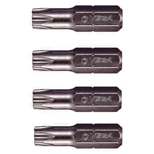 VEGA T30 TORX Security Bits. Professional Grade ¼ Inch Hex Shank TORX T-30 S2 Steel 1