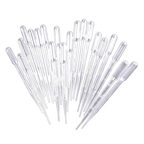 BELMAKS 100PCS Plastic Transfer Pipettes 3ml Plastic Squeeze Transfer Disposable Dropper for Essential Oils Liquids Graduated