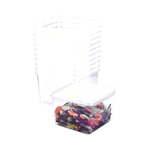Generic SHPii 88 oz. Square Clear Deli Containers with Lids, BPA-Free, Freezer and Microwave Safe Food Storage Containers, Reusable for Kitchen Storage, Meal Prep, Take-out, Restaurant Supplies.(10 packs)