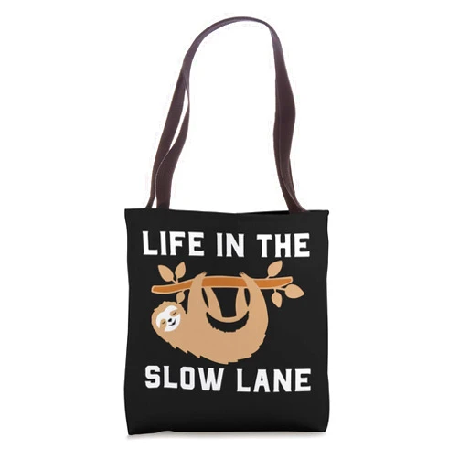 Home Decor Lovely Sloth Gifts Sloth Gift For Girls - Life in The Slow Lane Sloth Tote Bag
