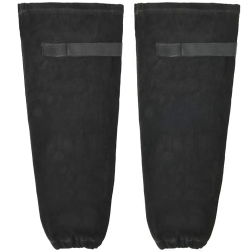 LeaSeek Leather Welding Work Sleeves,Heat & Flame Resistant Arm Protection Gardening Sleeve