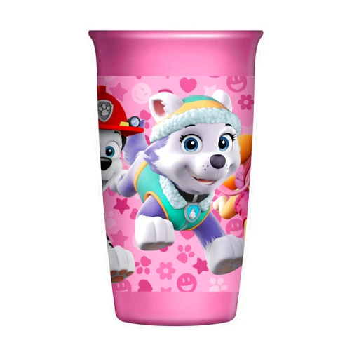 Playtex Baby Playtex Sipsters Stage 2 360° Paw Patrol Spill-Proof, Leak-Proof, Break-Proof Spoutless Cup for Girls, 10 Ounce - Pack of 2