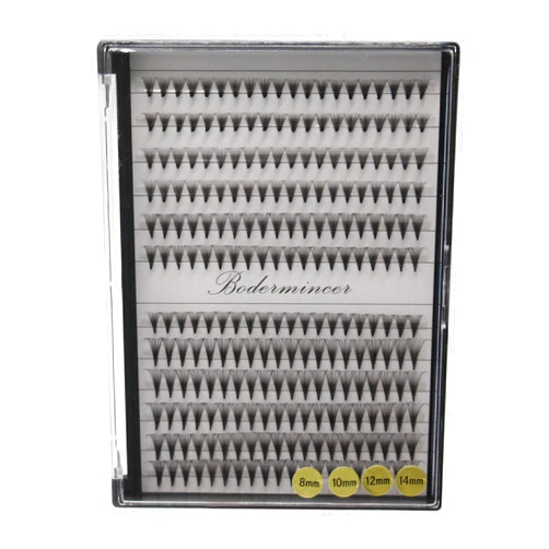 Hannahool Large Tray -Mixed 20D Premade Fans Eye Lashes Extensions 8-10-12-14mm/9-11-13-15mm/12-14-16mm Thickness 0.07mm D Curl Natural Long Individual False Eye Lashes Cluster (8-10-12-14mm)