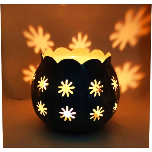 Eloria-décor Votive Candle Holders Handmade Romantic Tealight Candle Holder Wedding Table Decorations, Parties, Home Décor & Aromatherapy Tealight Candle Holder Black