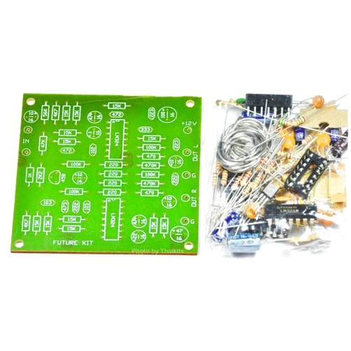 Thaikits Stereo Simulator from Mono Signal (Mono to Stereo Converter) Unassembled Kit