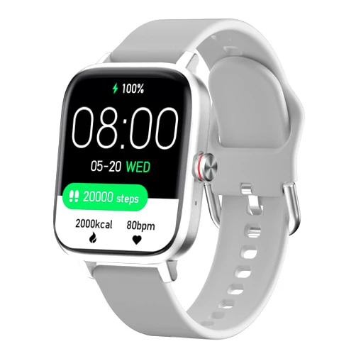 Luoba Smart Watch, 1.69'' Touch Answer/Make Call Men Smartwatch Women Activity Fitness Tracker with Heart Rate Sleep Monitor Calorie Step Counter Sport Running Fitness Watch for Android iOS, Silver