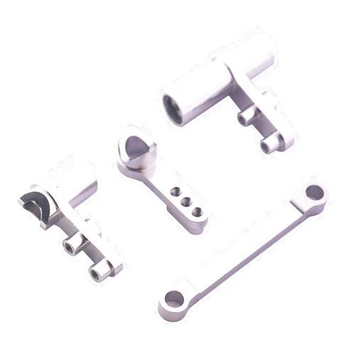 BONRI Vgoohobby Aluminum Steering Servo Saver Complete Ackerman Plate Upgrade Parts 102057 Compatible with Redcat Volcano Epx HSP Exceed 1/10 RC Truck Buggy Car (Silver)