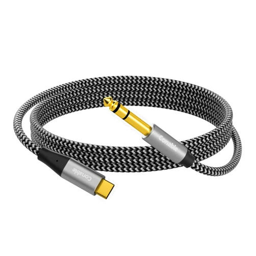 Conable USB C to 6.35mm TRS Stereo Audio Cable 4 FT, USB Type-C to 1/4